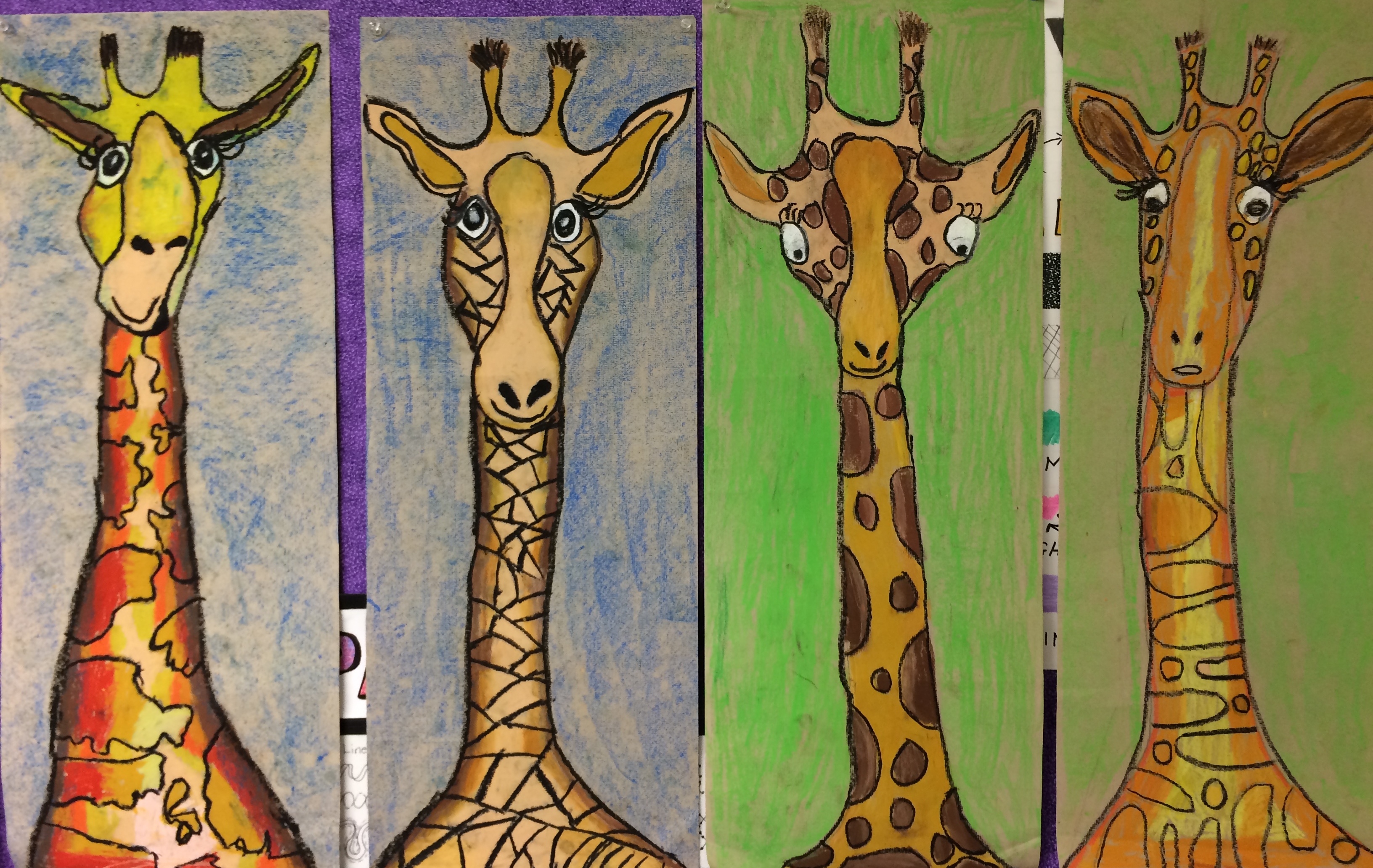 Картина жирафа для детей